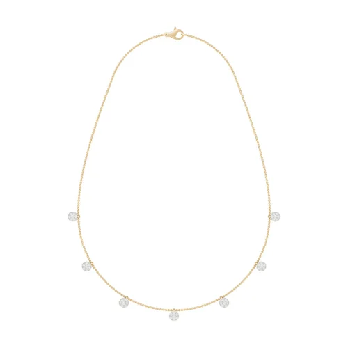 Celestial Charm Diamond Necklace Front View