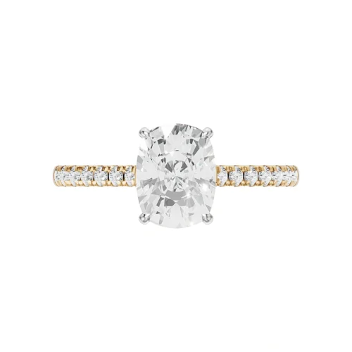 Exquisite Radiant Diamond Ring Front View