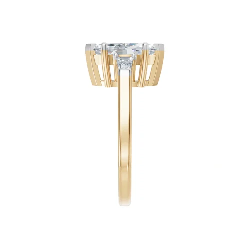 Marquise Cut Diamond Ring Top Side View