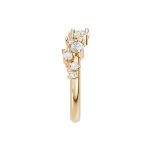 Radiant Orbit Diamond Ring Top Side View