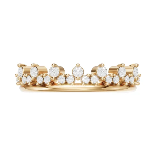 Royal Curve Diamond Band Front View