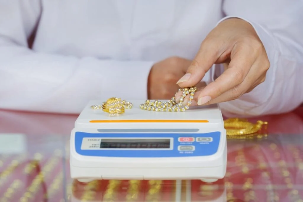 Weighing the gold